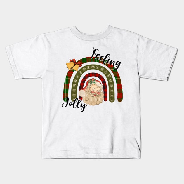 Feeling Holly, Vintage Santa Kids T-Shirt by Bam-the-25th